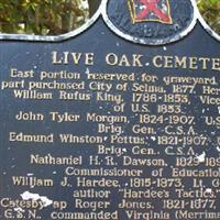 Live Oak Cemetery on Sysoon