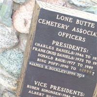 Lone Butte Cemetery on Sysoon