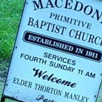 Macedonia Primitive Baptist Church Cemetery on Sysoon