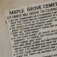 Maple Grove Cemetery on Sysoon