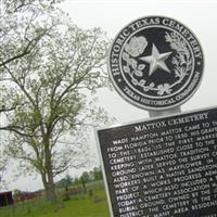 Mattox Cemetery on Sysoon