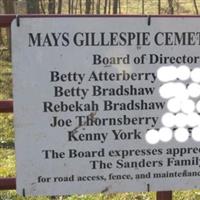 Mays Gillespie Cemetery on Sysoon