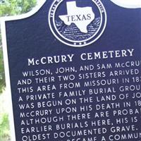 McCrury Cemetery on Sysoon