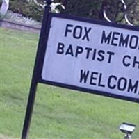 Fox Memorial Baptist Church Cemetery on Sysoon