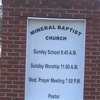 Mineral Baptist Church Cemetery on Sysoon