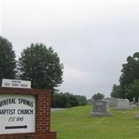 Mineral Springs Baptist Church Cemetery on Sysoon