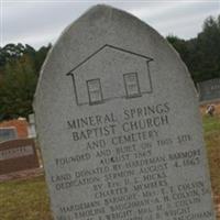 Mineral Springs Cemetery on Sysoon