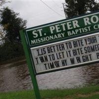 Saint Peter Rock Missionary Baptist Church Cemeter on Sysoon