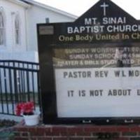 Mount Sinai Baptist Church Cemetery on Sysoon