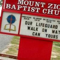 Mount Zion Baptist Church Cemetery on Sysoon