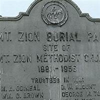Mount Zion Burial Park on Sysoon