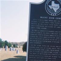 Mount Zion Cemetery on Sysoon