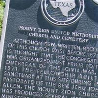 Mount Zion Cemetery on Sysoon