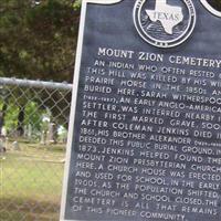 Mount Zion Cemetery on Sysoon