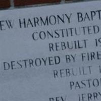 New Harmony Baptist Cemetery on Sysoon