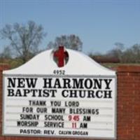 New Harmony Baptist Cemetery on Sysoon