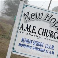 New Hope AME Cemetery on Sysoon