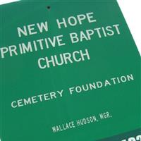 New Hope Primitive Baptist on Sysoon