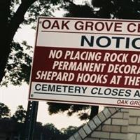 Oak Grove Cemetery on Sysoon