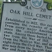 Oak Hill Cemetery on Sysoon