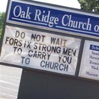 Oak Ridge Church of Christ on Sysoon