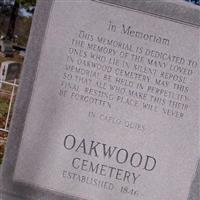 Oakwood Cemetery on Sysoon