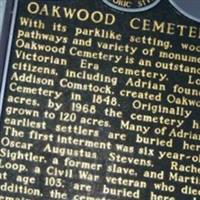 Oakwood Cemetery on Sysoon