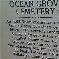 Ocean Grove Cemetery on Sysoon