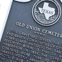 Old Union Cemetery on Sysoon