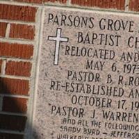 Parsons Grove Missionary Baptist Church Cemetery on Sysoon