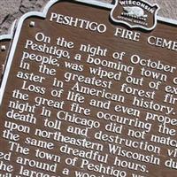 Peshtigo Fire Cemetery on Sysoon