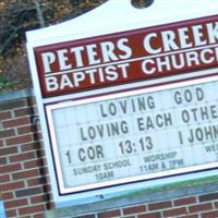 Peters Creek Baptist Church Cemetery on Sysoon