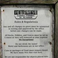 Pet's Rest Cemetery on Sysoon