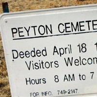 Peyton Cemetery on Sysoon