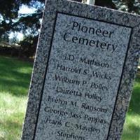 Pioneer Cemetery on Sysoon