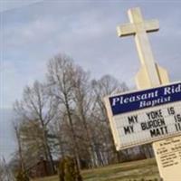 Pleasant Ridge Baptist Church Cemetery on Sysoon