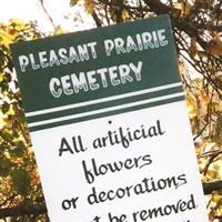 Pleasant Prairie Cemetery on Sysoon