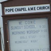 Pope Chapel AME Church on Sysoon