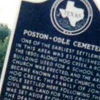 Poston-Odle Cemetery on Sysoon