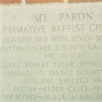 Mount Paron Primitive Baptist Church Cemetery on Sysoon