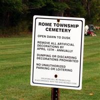 Rome Center Cemetery on Sysoon