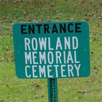 Rowland Memorial Cemetery on Sysoon