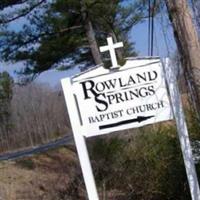 Rowland Springs Baptist Church Cemetery on Sysoon