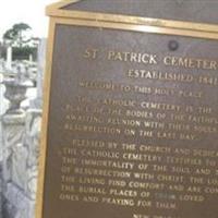 Saint Patrick Cemetery #1 on Sysoon