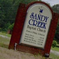 Sandy Creek Church Cemetery on Sysoon