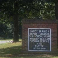 Sandy Springs Baptist Cemetery on Sysoon