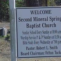 Second Mineral Springs Baptist Church on Sysoon