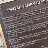 Shaver Family Cemetery on Sysoon