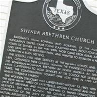 Shiner Brethren Cemetery on Sysoon