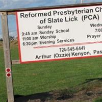 Slate Lick Reformed Presbyterian Cemetery on Sysoon